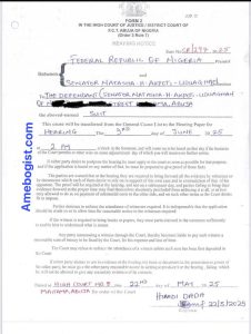 Court Schedule